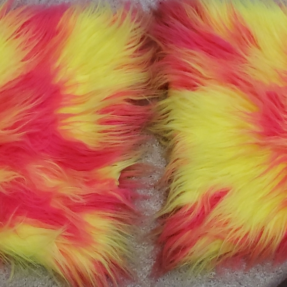 SOLD Contagious Club Wear Knee High Raver Fluffies - Picture 4 of 4